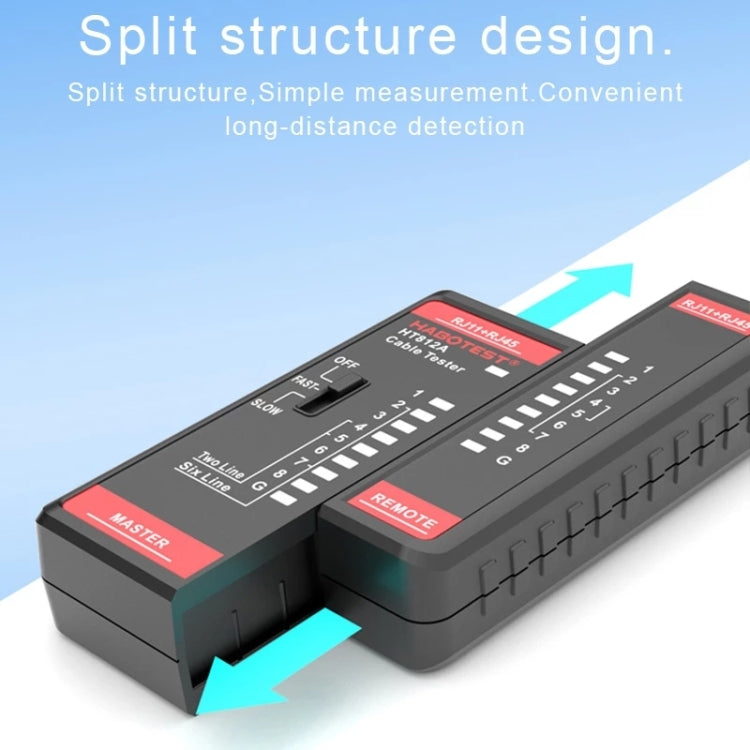 HABOTEST HT812A 2 in 1 Telephone Line Network Line Tester - Other Tester Tool by HABOTEST | Online Shopping South Africa | PMC TechLife | Buy Now Pay Later Mobicred