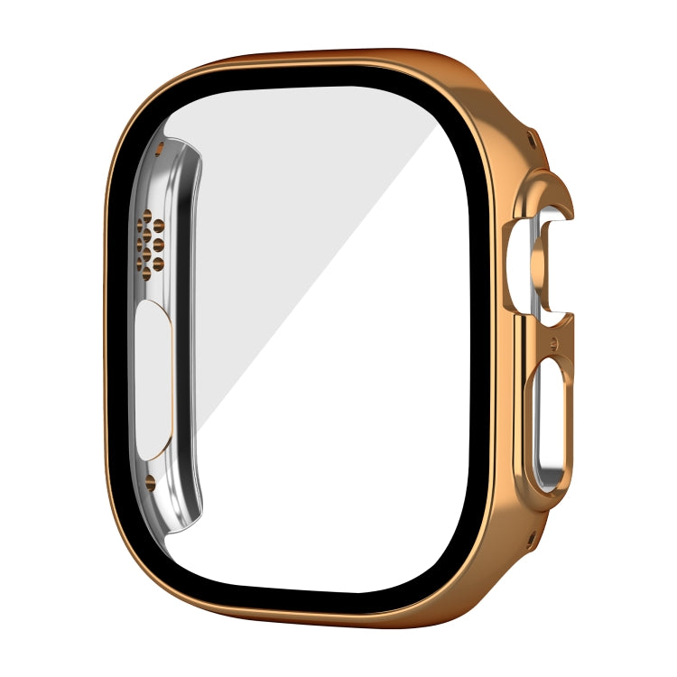 For Apple Watch Ultra 2 / Ultra 49mm Plating Gloss PC Tempered Glass Integral Watch Case(Rose Gold) - free shipping - PMC TechLife - Order now!