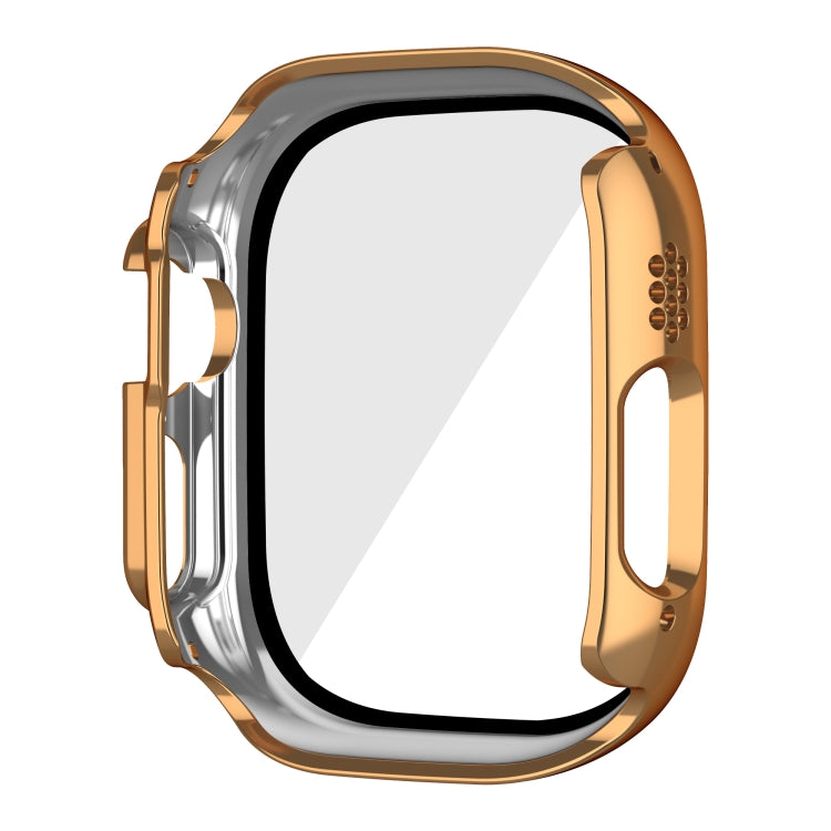 For Apple Watch Ultra 2 / Ultra 49mm Plating Gloss PC Tempered Glass Integral Watch Case(Rose Gold) - free shipping - PMC TechLife - Order now!