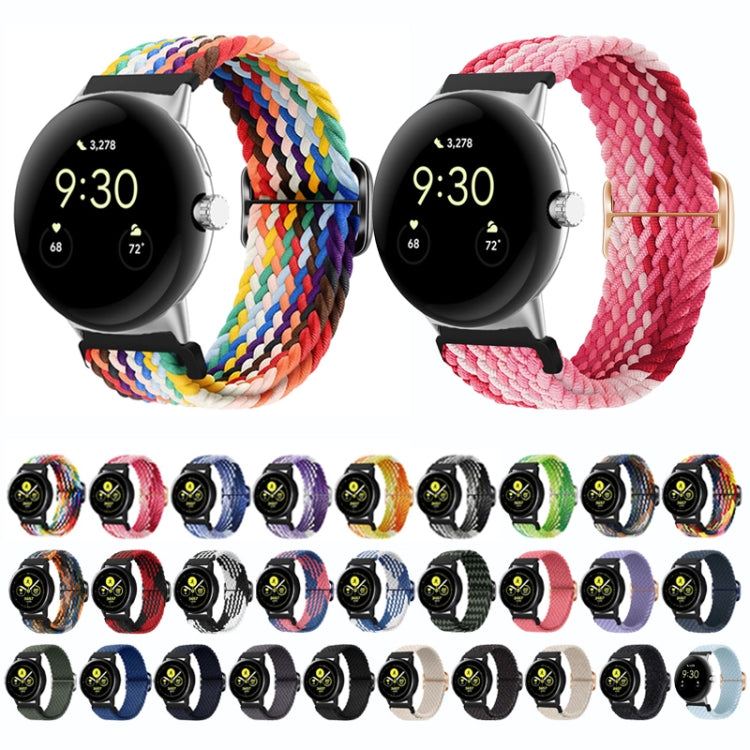For Google Pixel Watch Buckle Nylon Braided Watch Band(Lime Green) - free shipping - PMC TechLife - Order now!