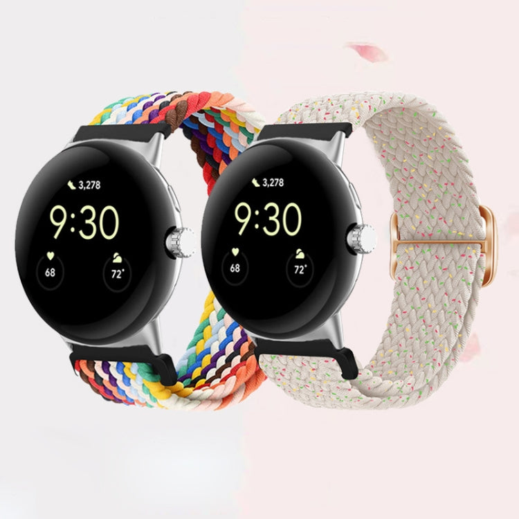 For Google Pixel Watch Buckle Nylon Braided Watch Band(Blueberry) - free shipping - PMC TechLife - Order now!