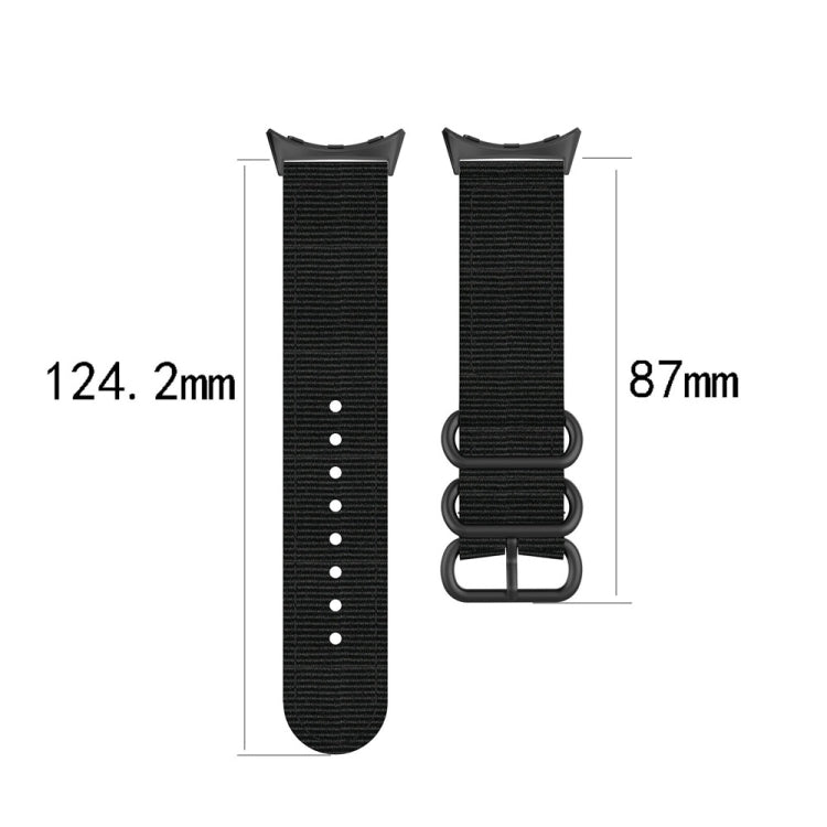 For Google Pixel Watch Three-ring Black Buckle Nylon Watch Band(Rainbow) - free shipping - PMC TechLife - Order now!