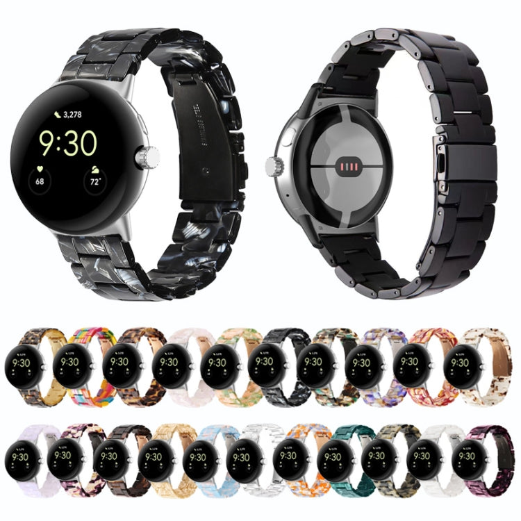 For Google Pixel Watch Three-beads Resin Watch Band(Face Red) - free shipping - PMC TechLife - Order now!