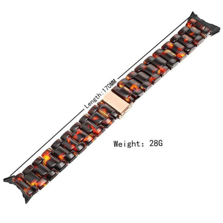 For Google Pixel Watch Three-beads Resin Watch Band(Pearl White) - free shipping - PMC TechLife - Order now!