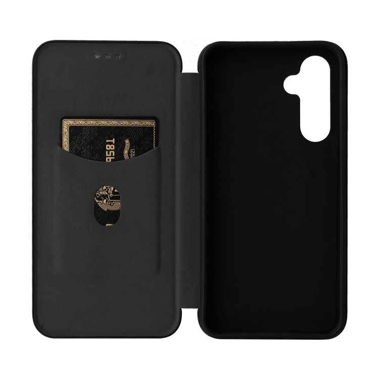 For Samsung Galaxy A34 5G Carbon Fiber Texture Flip Leather Phone Case(Black) - free shipping - PMC TechLife - Order now!