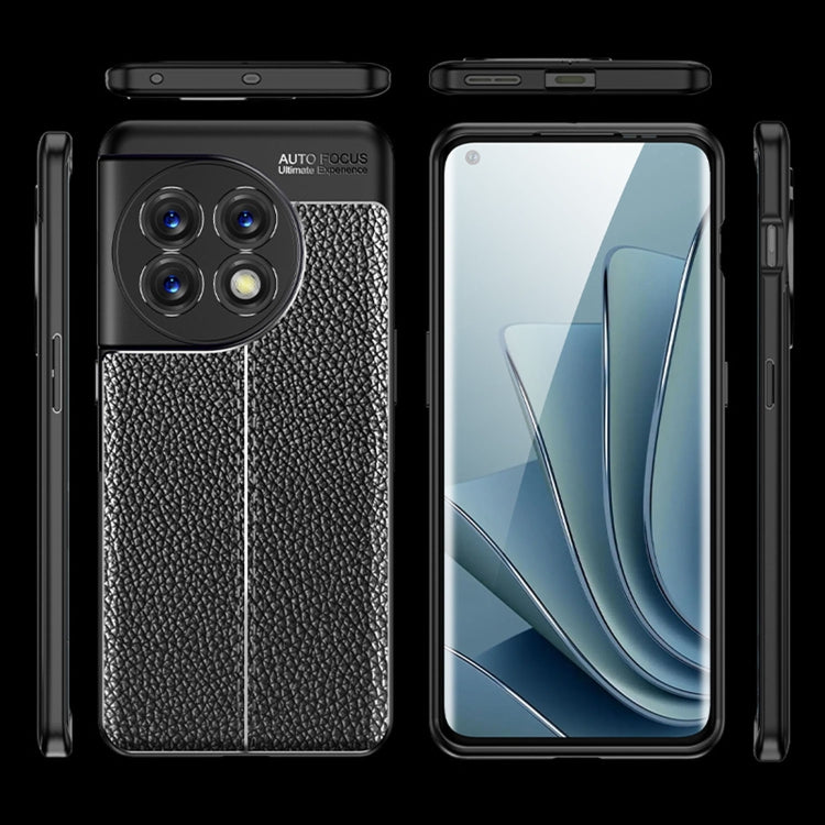 For OnePlus 11 5G Litchi Texture Shockproof TPU Phone Case(Black) - free shipping - PMC TechLife - Order now!