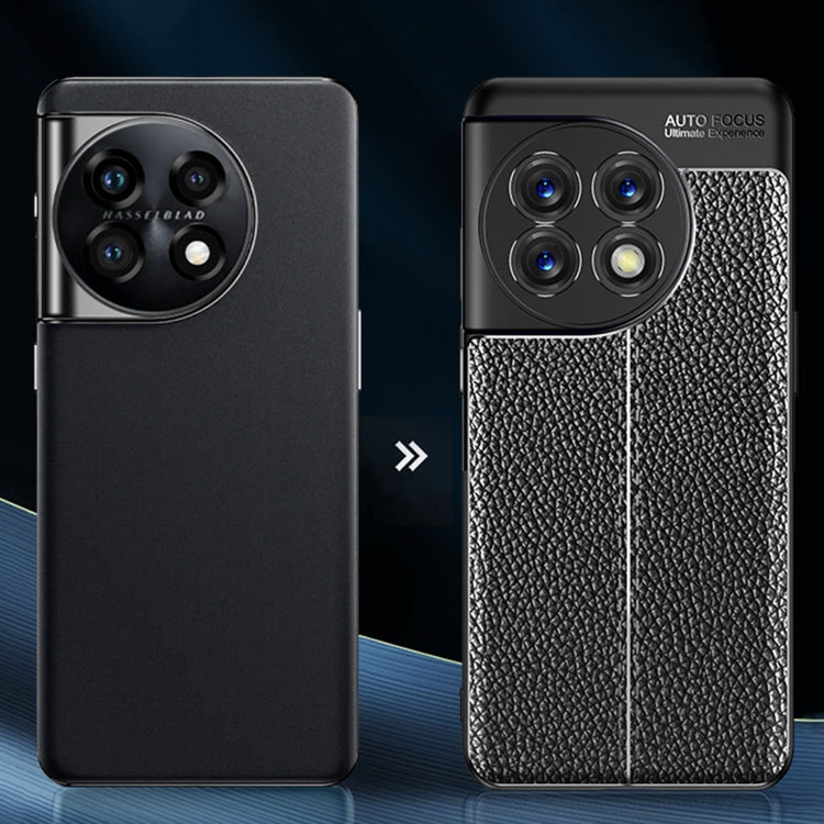 For OnePlus 11 5G Litchi Texture Shockproof TPU Phone Case(Black) - free shipping - PMC TechLife - Order now!