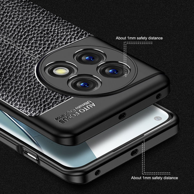 For OnePlus 11 5G Litchi Texture Shockproof TPU Phone Case(Black) - free shipping - PMC TechLife - Order now!