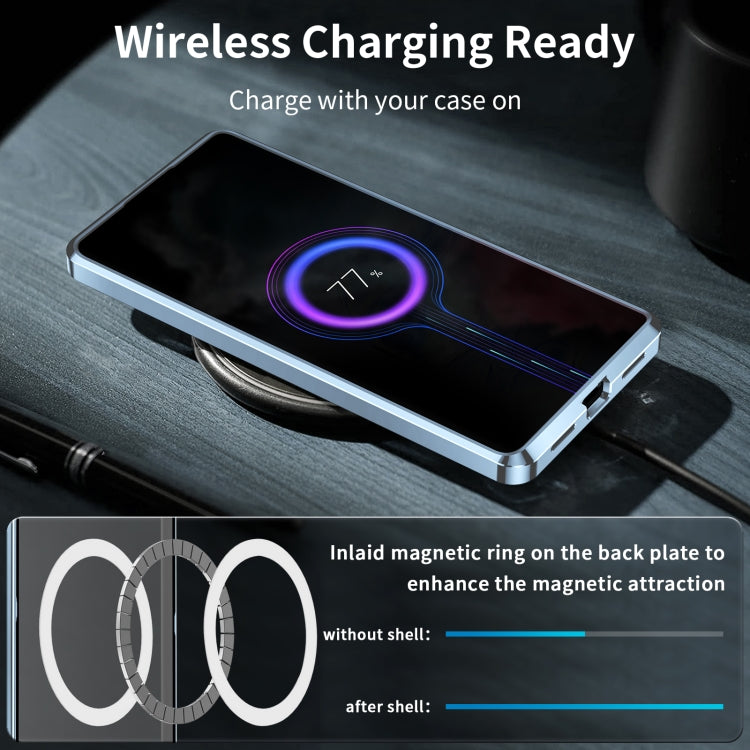For Samsung Galaxy Note10+ MagSafe Magnetic Frosted Metal Phone Case(Blue) - Galaxy Phone Cases by PMC TechLife | Online Shopping South Africa | PMC TechLife