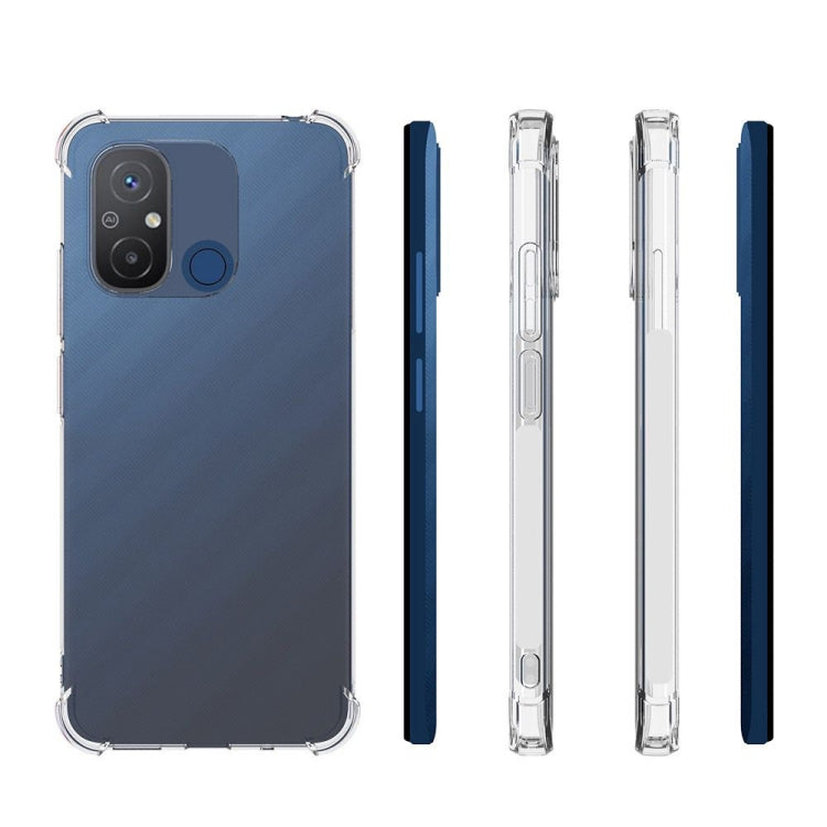 For Xiaomi Redmi 12C Shockproof Non-slip Thickening TPU Phone Case(Transparent) - free shipping - PMC TechLife - Order now!