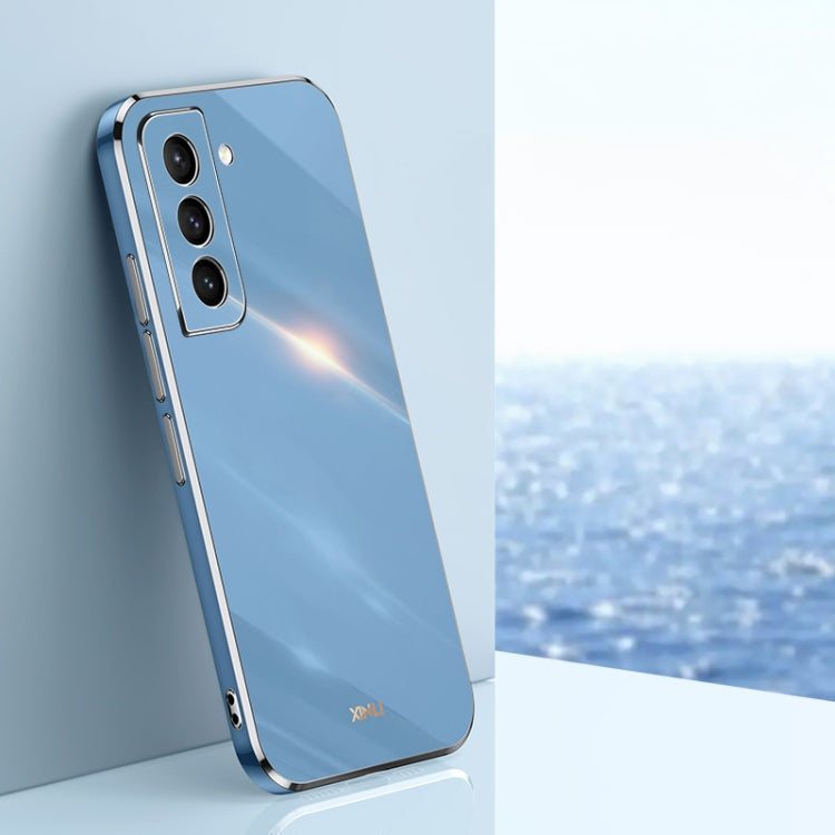 For Samsung Galaxy S21+ 5G XINLI Straight Edge 6D Electroplate TPU Phone Case(Celestial Blue) - free shipping - PMC TechLife - Order now!