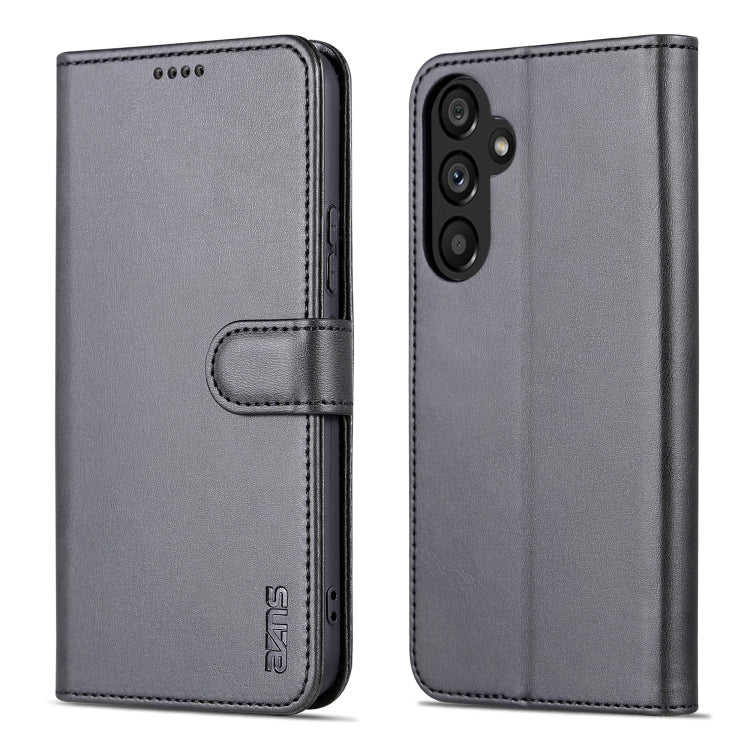 For Samsung Galaxy A34 5G AZNS Skin Feel Calf Texture Flip Leather Phone Case(Black) - free shipping - PMC TechLife - Order now!