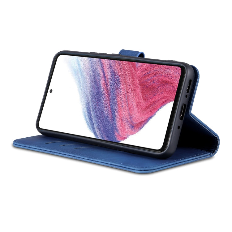For Samsung Galaxy A54 5G AZNS Skin Feel Calf Texture Flip Leather Phone Case(Blue) - free shipping - PMC TechLife - Order now!
