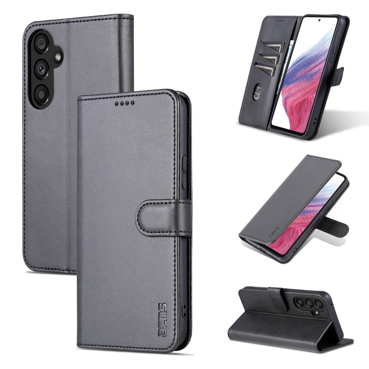 For Samsung Galaxy A54 5G AZNS Skin Feel Calf Texture Flip Leather Phone Case(Black) - free shipping - PMC TechLife - Order now!