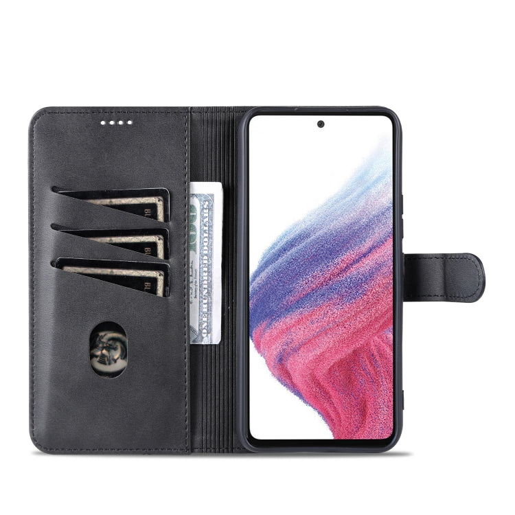 For Samsung Galaxy A54 5G AZNS Skin Feel Calf Texture Flip Leather Phone Case(Black) - free shipping - PMC TechLife - Order now!