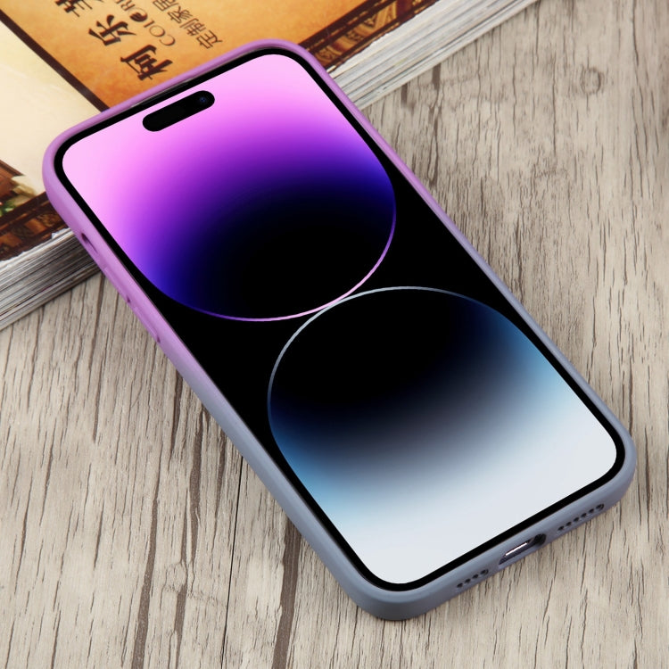 For iPhone 14 Pro Max Liquid TPU Silicone Gradient MagSafe Phone Case(Purple) - iPhone 14 Pro Max Cases by PMC TechLife | Online Shopping South Africa | PMC TechLife