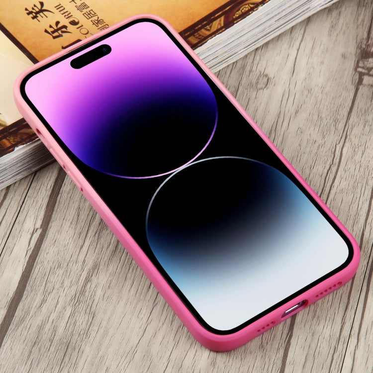For iPhone 14 Pro Max Liquid TPU Silicone Gradient MagSafe Phone Case(Pink Red) - iPhone 14 Pro Max Cases by PMC TechLife | Online Shopping South Africa | PMC TechLife