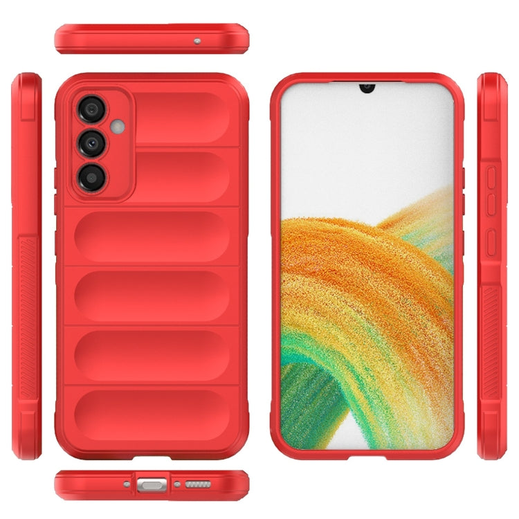 For Samsung Galaxy A34 5G Magic Shield TPU + Flannel Phone Case(Wine Red) - free shipping - PMC TechLife - Order now!