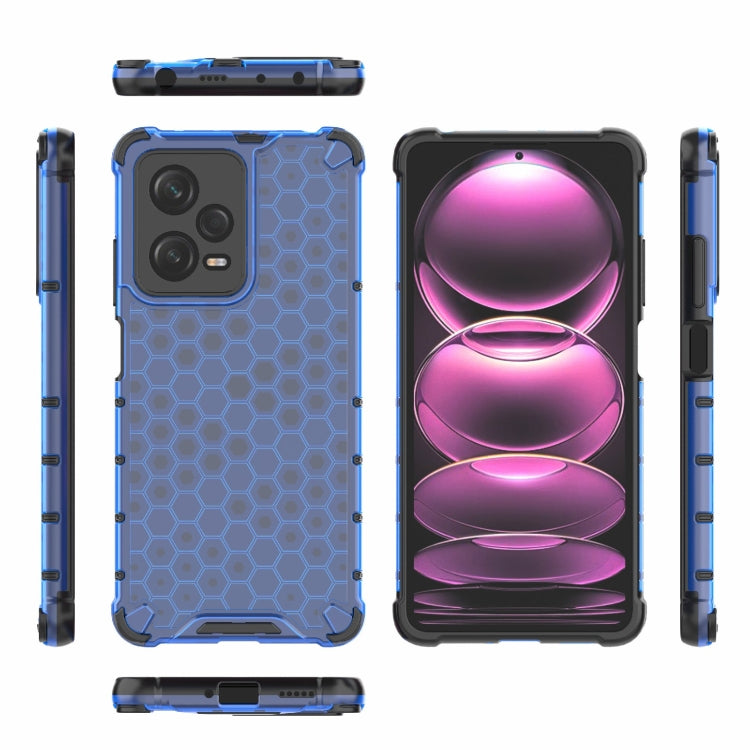 For Xiaomi Poco X5 Pro Shockproof Honeycomb PC + TPU Phone Case(Blue) - free shipping - PMC TechLife - Order now!