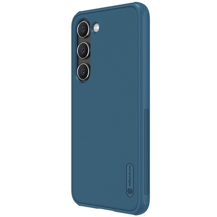 For Samsung Galaxy S23 5G NILLKIN Super Frosted Shield Pro PC + TPU Phone Case(Blue) - Galaxy S23 5G Cases by NILLKIN | Online Shopping South Africa | PMC Jewellery