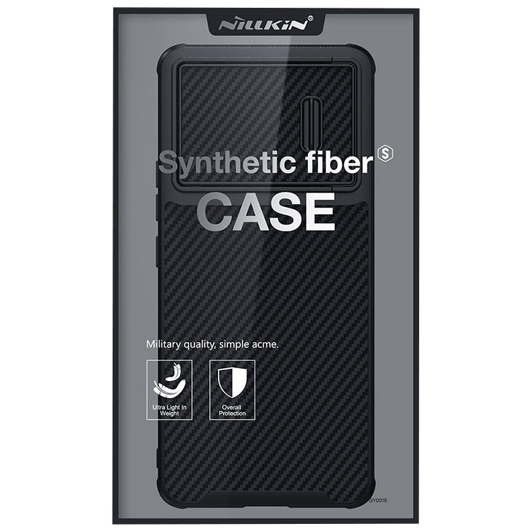 For Xiaomi 13 NILLKIN Synthetic Fiber Camshield Phone Case(Black) - 13 Cases by NILLKIN | Online Shopping South Africa | PMC Jewellery