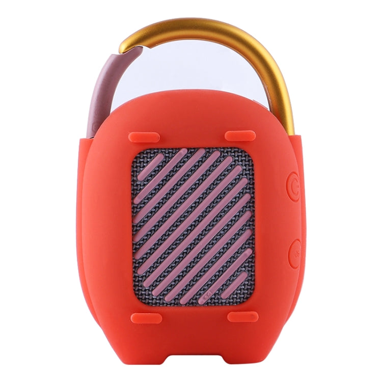 For JBL Clip 4 Wireless Bluetooth Speaker Silicone Protective Case(Red) - Protective Case by PMC TechLife | Online Shopping South Africa | PMC TechLife