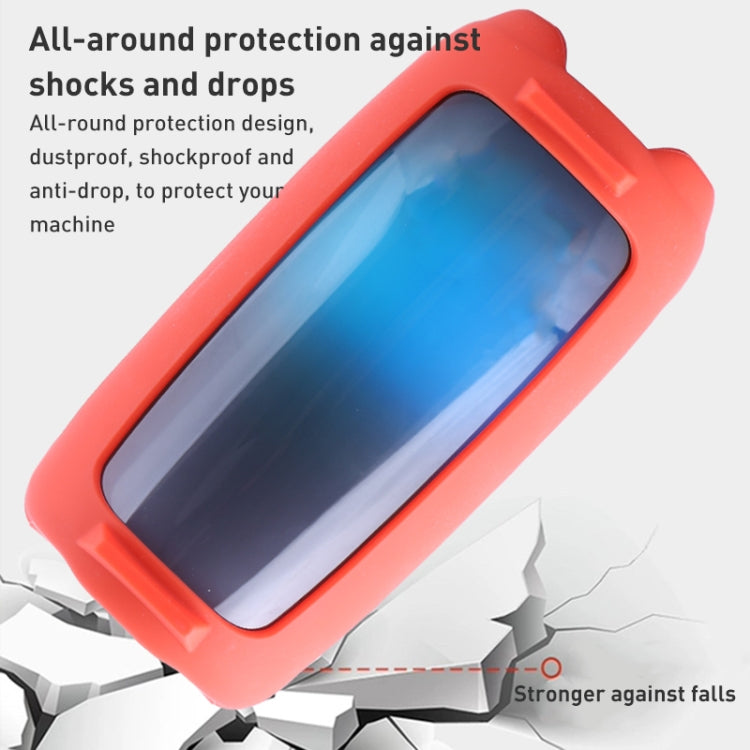 For JBL Pulse 5 Colorful Light Effect Bluetooth Speaker Silicone Case with Shoulder Strap(Black) - Protective Case by PMC TechLife | Online Shopping South Africa | PMC TechLife