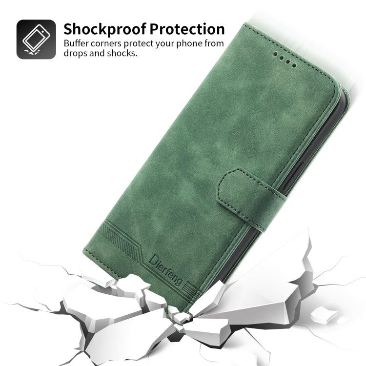 For Xiaomi 12 / 12X Dierfeng Dream Line TPU + PU Leather Phone Case(Green) - free shipping - PMC TechLife - Order now!