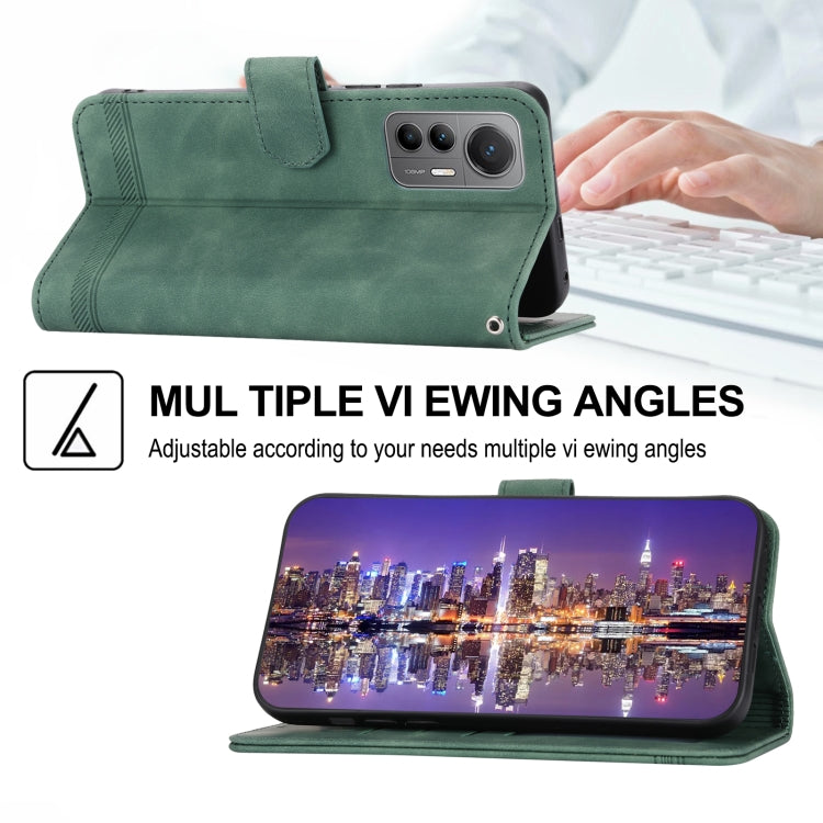For Xiaomi 12 / 12X Dierfeng Dream Line TPU + PU Leather Phone Case(Green) - free shipping - PMC TechLife - Order now!