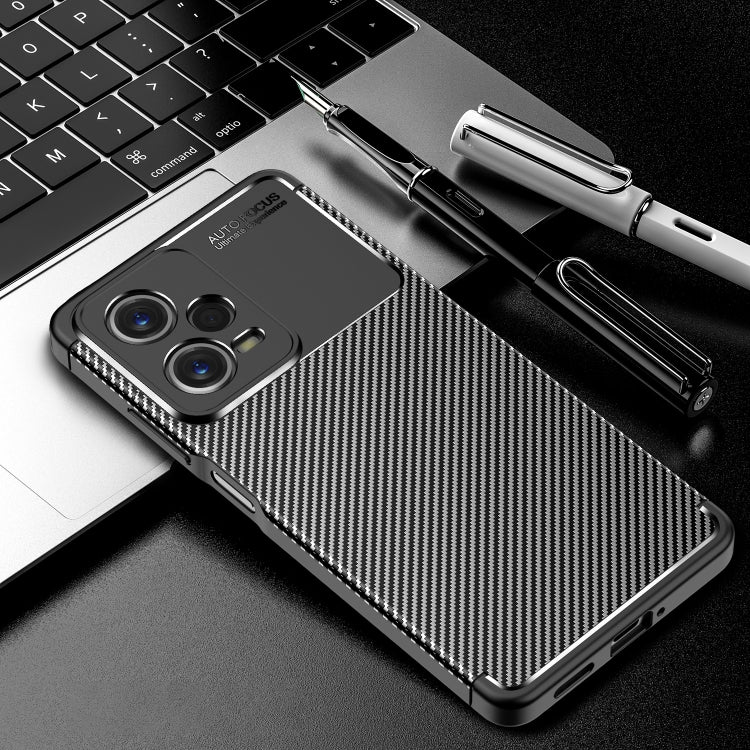 For Xiaomi Redmi Note 12 Global/Poco X5 Carbon Fiber Texture Shockproof TPU Phone Case(Black) - free shipping - PMC TechLife - Order now!