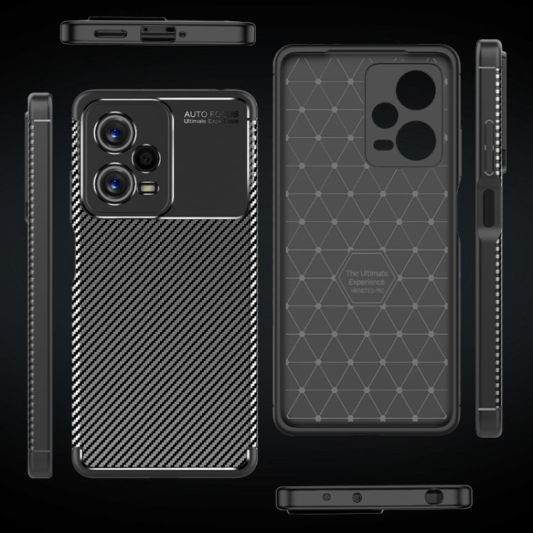 For Xiaomi Redmi Note 12 Global/Poco X5 Carbon Fiber Texture Shockproof TPU Phone Case(Black) - free shipping - PMC TechLife - Order now!