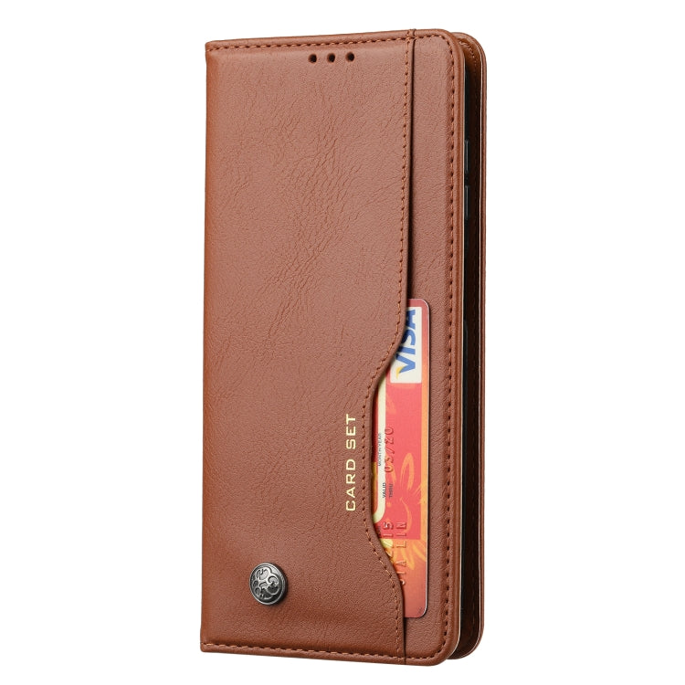 For Samsung Galaxy A34 5G Knead Skin Texture Flip Leather Phone Case(Brown) - free shipping - PMC TechLife - Order now!