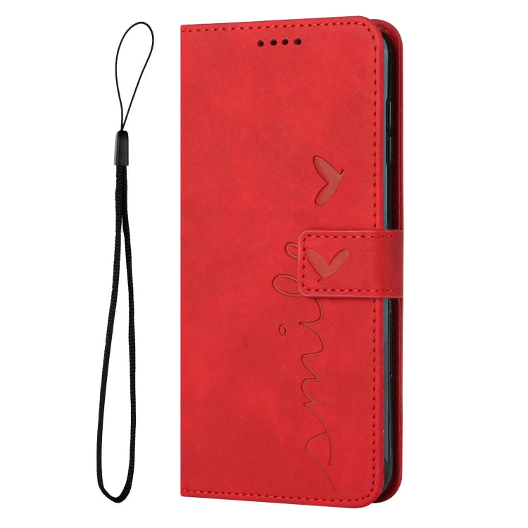For Xiaomi Redmi Note 12 Pro Speed / Poco X5 Pro 5G Skin Feel Heart Pattern Leather Phone Case(Red) - free shipping - PMC TechLife - Order now!