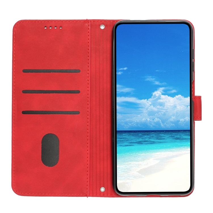 For Xiaomi Redmi Note 12 Pro Speed / Poco X5 Pro 5G Skin Feel Heart Pattern Leather Phone Case(Red) - free shipping - PMC TechLife - Order now!