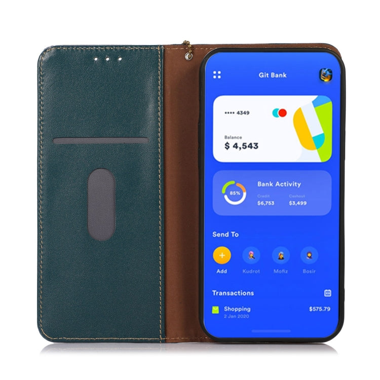 For OnePlus Nord CE 3 Lite KHAZNEH Nappa Top Layer Cowhide Leather Phone Case(Green) - free shipping - PMC TechLife - Order now!