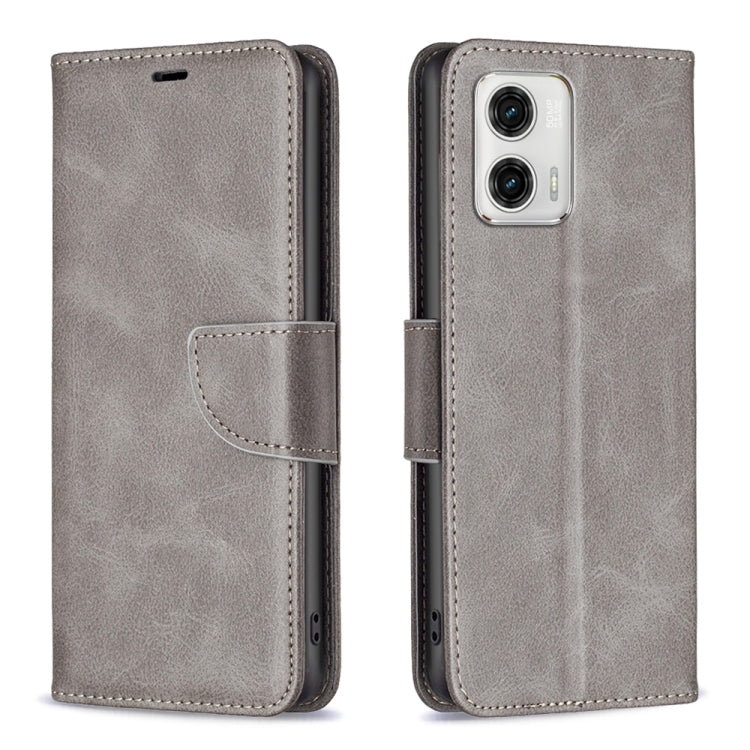 For Motorola Moto G73 5G Lambskin Texture Leather Phone Case(Grey) - free shipping - PMC TechLife - Order now!
