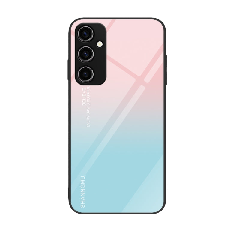 For Samsung Galaxy A54 5G Colorful Painted Glass Phone Case(Blue Sky) - free shipping - PMC TechLife - Order now!