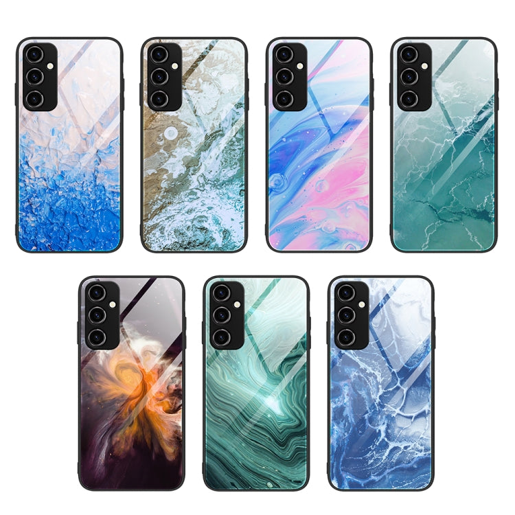 For Samsung Galaxy A54 5G Marble Pattern Glass Phone Case(Beach) - free shipping - PMC TechLife - Order now!