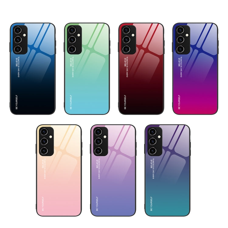 For Samsung Galaxy A34 5G Gradient Color Glass Phone Case(Purple Red) - free shipping - PMC TechLife - Order now!