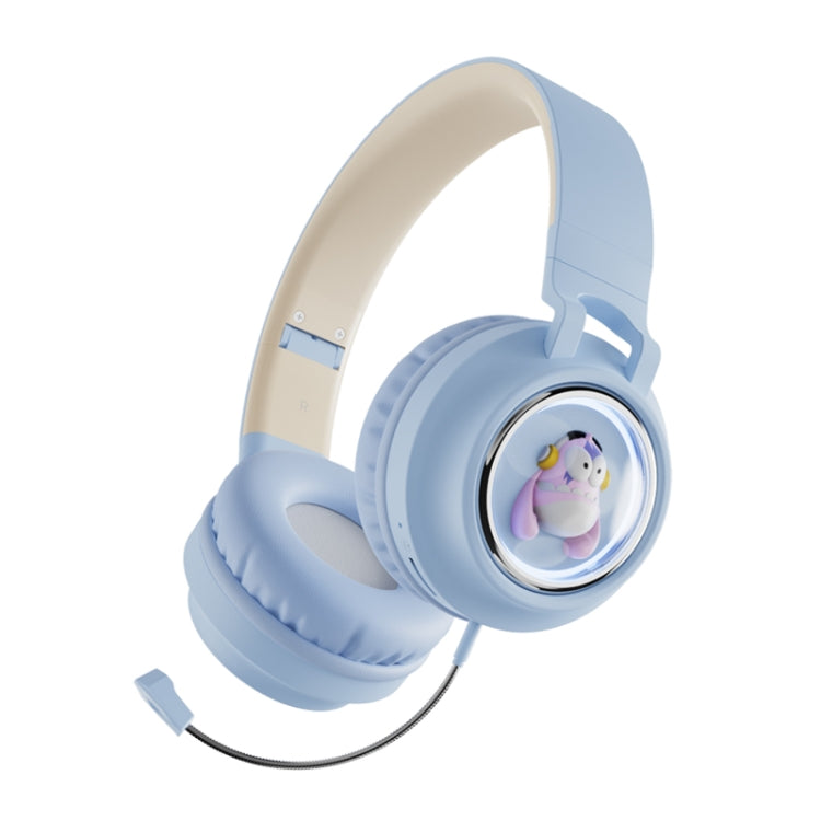 Q1 Headphones Monster Kids Over-Ear Bluetooth Earphones(Blue) - Headset & Headphone by PMC TechLife | Online Shopping South Africa | PMC TechLife