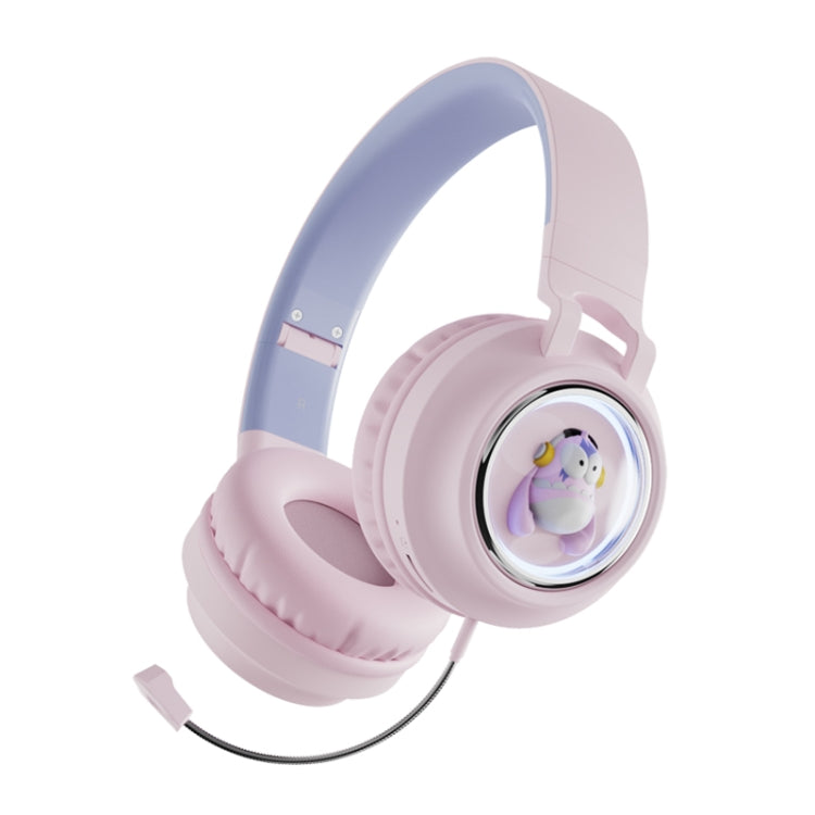 Q1 Headphones Monster Kids Over-Ear Bluetooth Earphones(Pink) - Headset & Headphone by PMC TechLife | Online Shopping South Africa | PMC TechLife