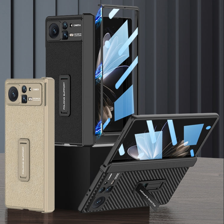 For Xiaomi Mix Fold 2 GKK Magnetic Hinge Flip Leather Phone Case with Holder(Black) - Xiaomi Cases by GKK | Online Shopping South Africa | PMC TechLife | Buy Now Pay Later Mobicred