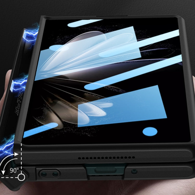 For Xiaomi Mix Fold 2 GKK Magnetic Hinge Flip Leather Phone Case with Holder(Black) - Xiaomi Cases by GKK | Online Shopping South Africa | PMC TechLife | Buy Now Pay Later Mobicred