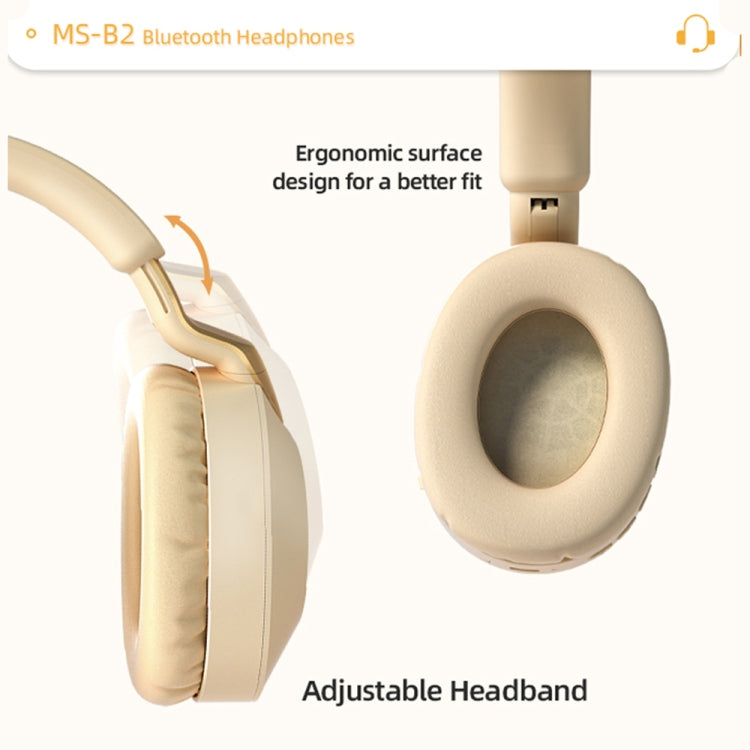 B2 Wireless Bluetooth 5.1 Foldable Noise Reduction Headset(Green) - Headset & Headphone by PMC TechLife | Online Shopping South Africa | PMC TechLife
