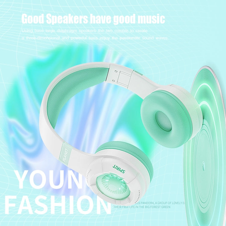 KE25 RGB Light Wireless Stereo Music Bluetooth Headset(Purple) - Headset & Headphone by PMC TechLife | Online Shopping South Africa | PMC TechLife