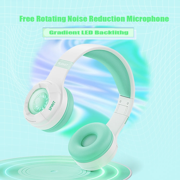KE25 RGB Light Wireless Stereo Music Bluetooth Headset(Purple) - Headset & Headphone by PMC TechLife | Online Shopping South Africa | PMC TechLife
