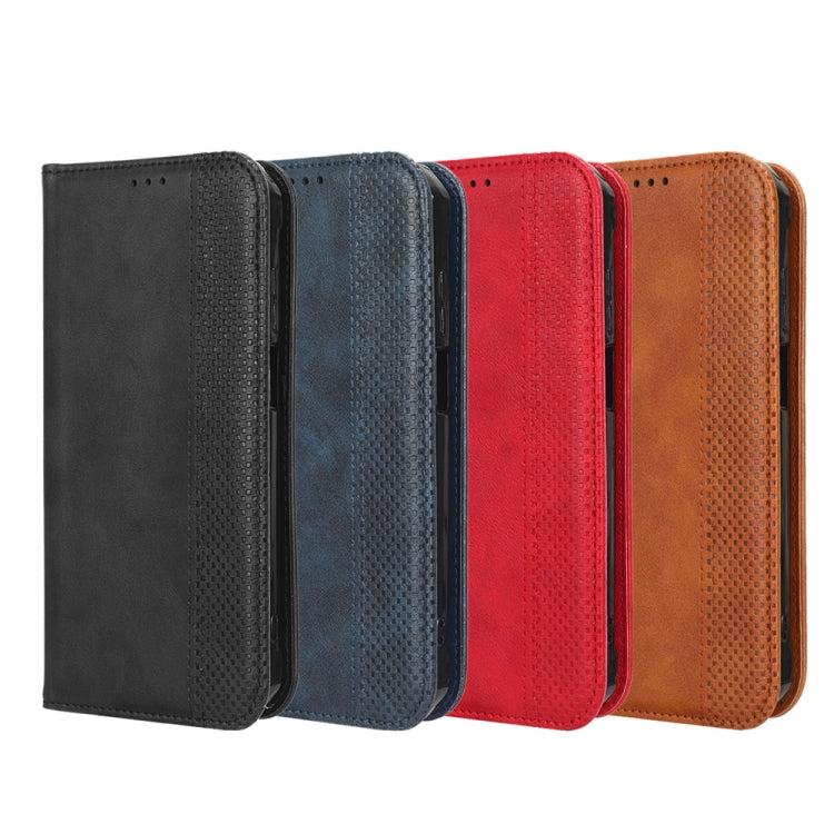 For Samsung Galaxy A54 5G Magnetic Buckle Retro Texture Leather Phone Case(Black) - free shipping - PMC TechLife - Order now!