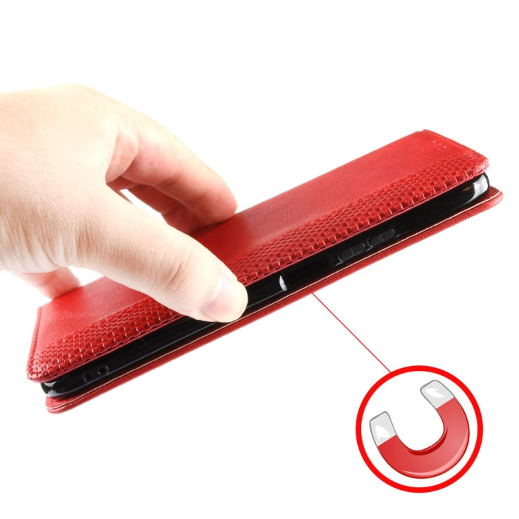 For OnePlus 11 5G Magnetic Buckle Retro Texture Leather Phone Case(Red) - free shipping - PMC TechLife - Order now!