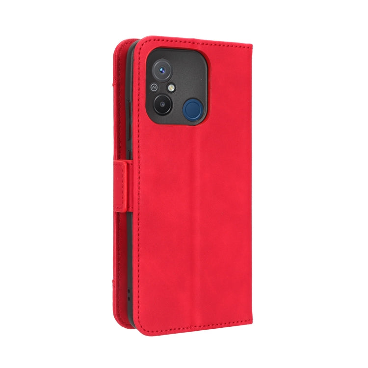 For Xiaomi Redmi 12C / 11A Skin Feel Calf Texture Card Slots Leather Phone Case(Red) - free shipping - PMC TechLife - Order now!