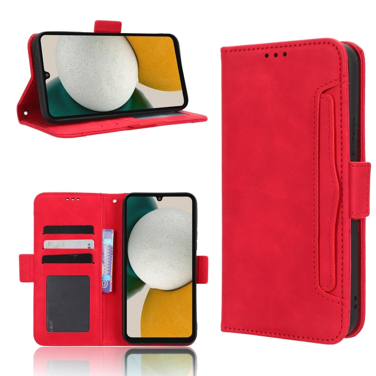 For Samsung Galaxy A34 5G Skin Feel Calf Texture Card Slots Leather Phone Case(Red) - free shipping - PMC TechLife - Order now!